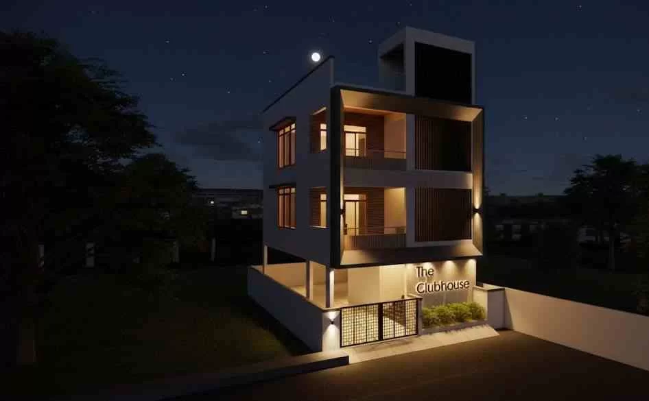 Modern, well-equipped clubhouse at Shelter Enclave, designed for community socializing and lifestyle convenience.