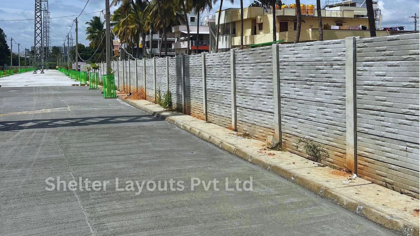 Wide, well-constructed 40-foot RCC roads inside Shelter Sai Krupa Bhoo Vista, ensuring smooth access to all plots.